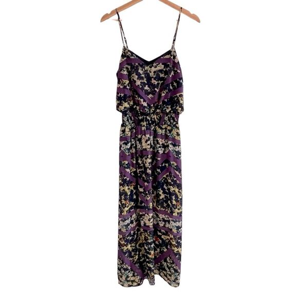 Xhilaration Women's Floral Maxi Dress Size M Camouflage Vacation Festival Boho - Picture 1 of 7
